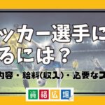 サッカー選手になるには?仕事内容・給料(収入)・必要なスキルなど