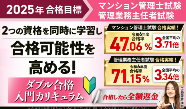 アガルートのマンション管理士・管理業務主任者の口コミ・評判は？料金・合格実績を比較
