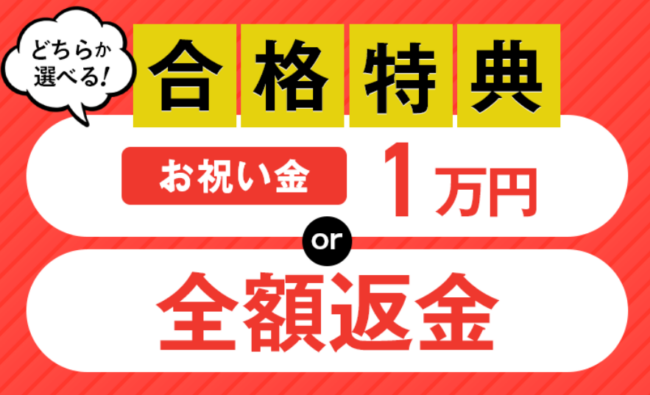 宅地建物取引士試験講座の合格特典