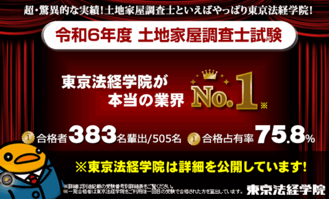 東京法経学院,土地家屋調査士,合格率