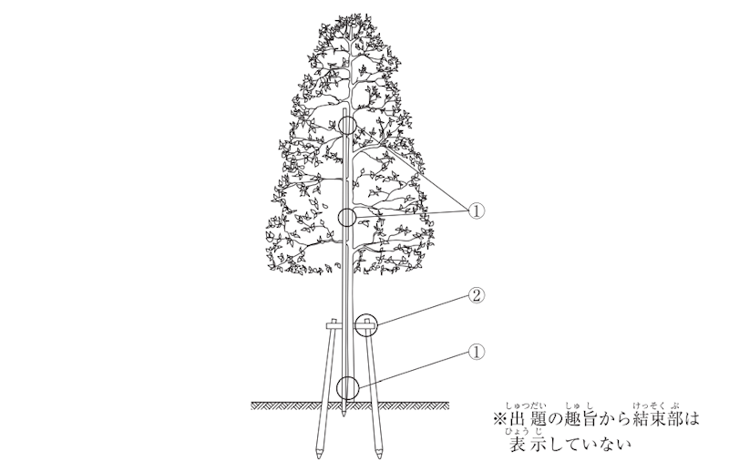 2級造園施工管理技術検定【第二次検定】問題2